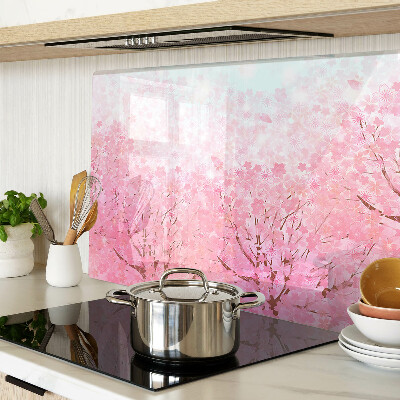 Planche à découper en verre Motifs floraux Sakura