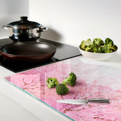 Planche à découper en verre Motifs floraux Sakura