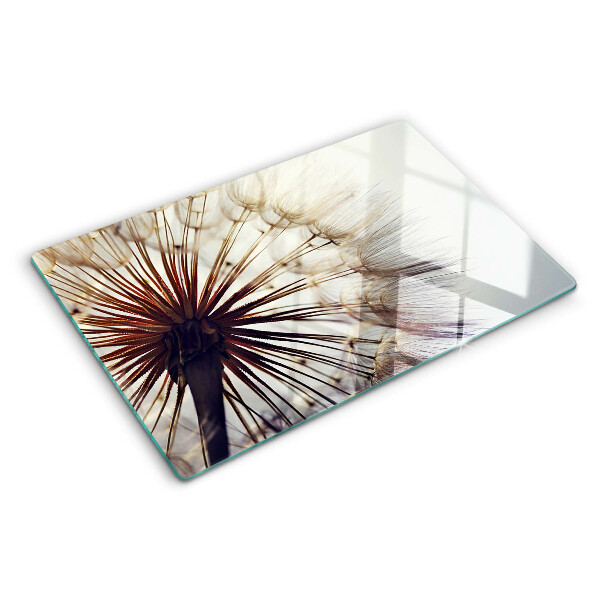 Planche à découper en verre Pissenlits à la lumière