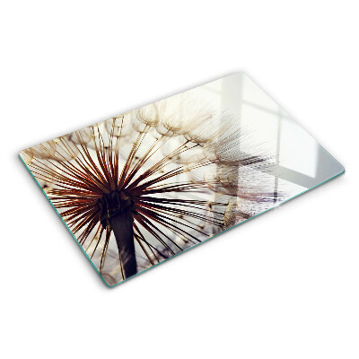 Planche à découper en verre Pissenlits à la lumière