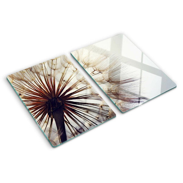 Planche à découper en verre Pissenlits à la lumière
