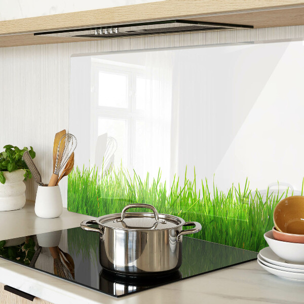 Planche à découper en verre herbe verte