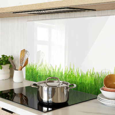 Planche à découper en verre herbe verte