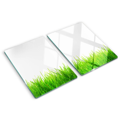 Planche à découper en verre herbe verte