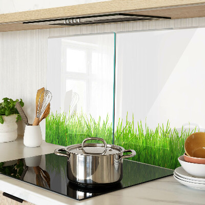 Planche à découper en verre herbe verte