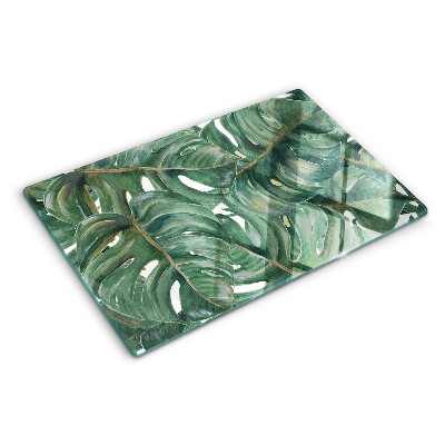 Planche à découper verre Feuilles de Monstera