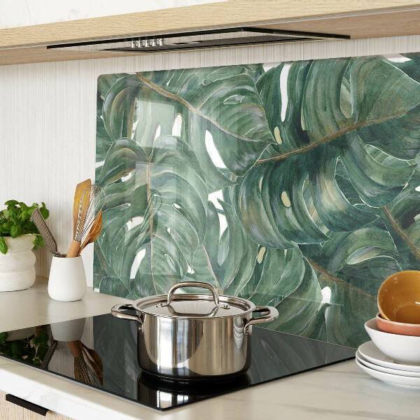 Planche à découper verre Feuilles de Monstera