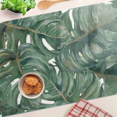 Planche à découper verre Feuilles de Monstera