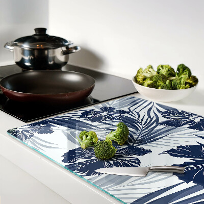 Planche à découper verre Motif floral tropical