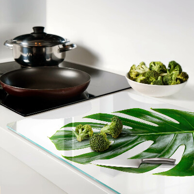 Planche à découper verre Feuilles de Monstera