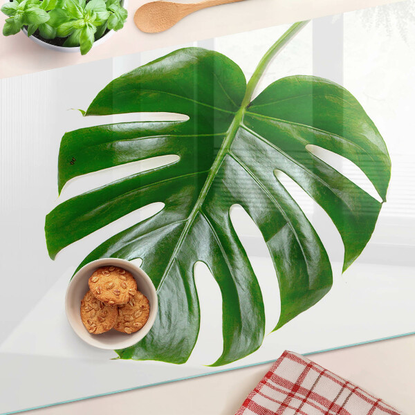 Planche à découper verre Feuilles de Monstera