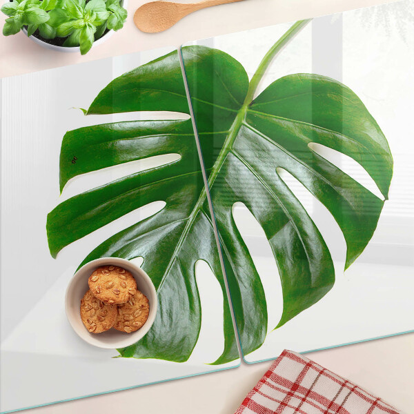 Planche à découper verre Feuilles de Monstera