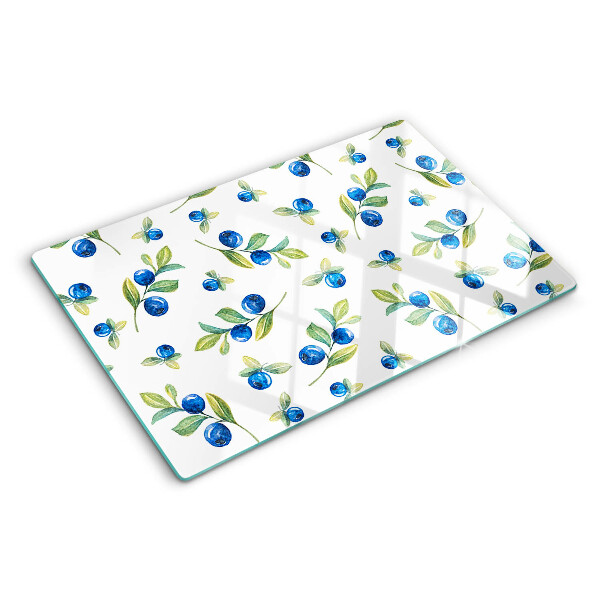 Planche à découper verre Baies sur les brindilles