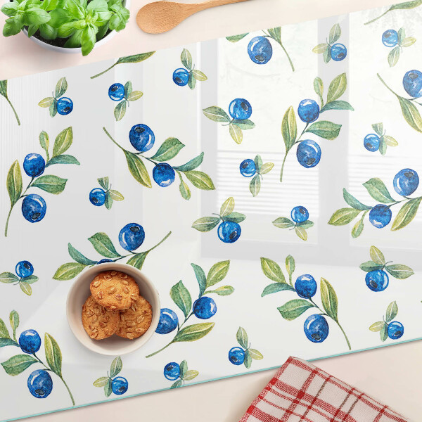 Planche à découper verre Baies sur les brindilles