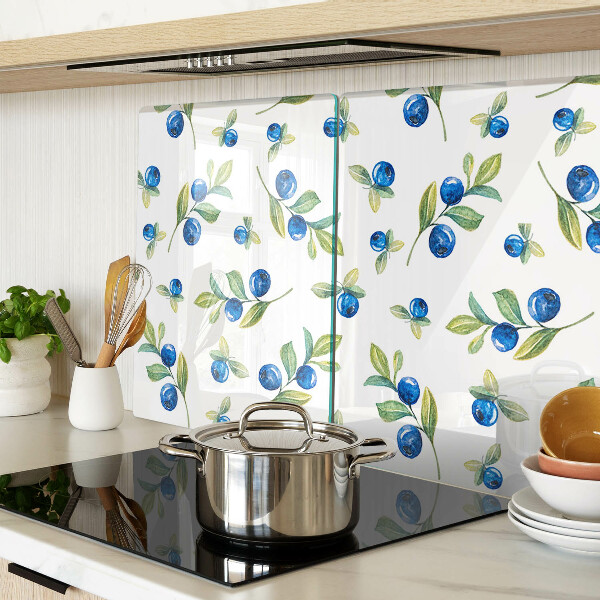 Planche à découper verre Baies sur les brindilles