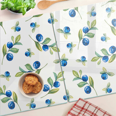 Planche à découper verre Baies sur les brindilles