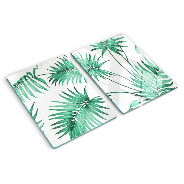 Planche à découper en verre feuilles de palmier