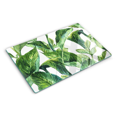 Planche à découper en verre Feuilles de plantes tropicales