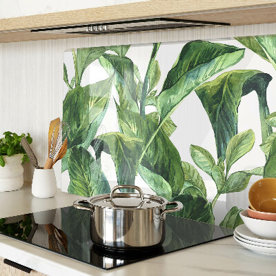 Planche à découper en verre Feuilles de plantes tropicales