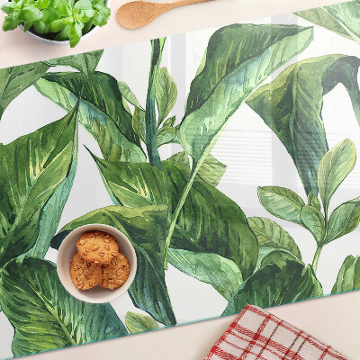Planche à découper en verre Feuilles de plantes tropicales