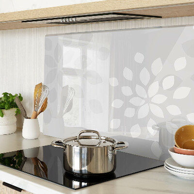 Planche à découper en verre Motif floral avec des feuilles