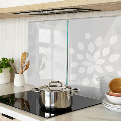 Planche à découper en verre Motif floral avec des feuilles