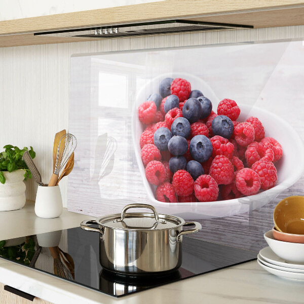 Planche à découper en verre Fruits en forme de cœur