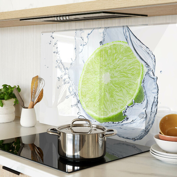 Planche à découper verre Citron dans l'eau