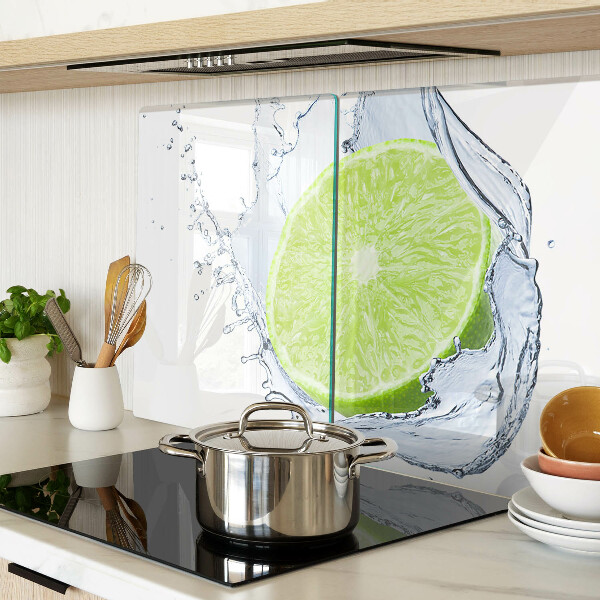 Planche à découper verre Citron dans l'eau