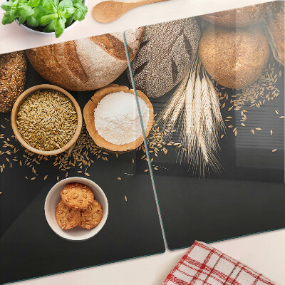 Planche à découper verre Pain et céréales