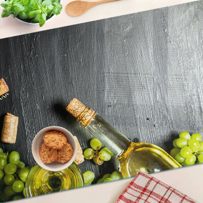 Planche à découper verre Vin et raisins