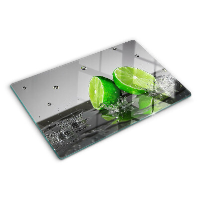 Planche à découper verre Citrons dans l'eau