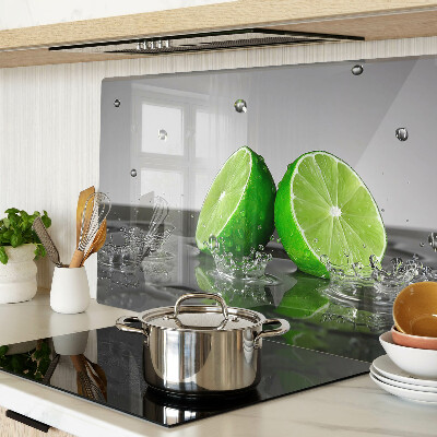 Planche à découper verre Citrons dans l'eau