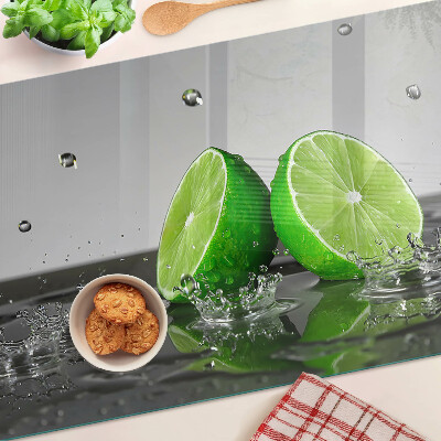 Planche à découper verre Citrons dans l'eau