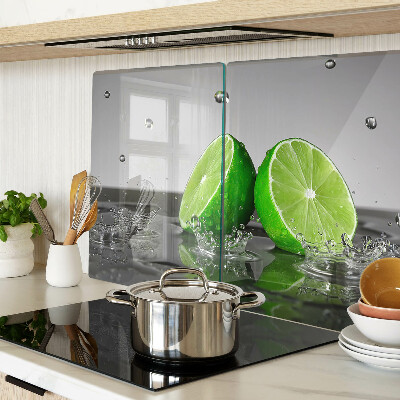 Planche à découper verre Citrons dans l'eau