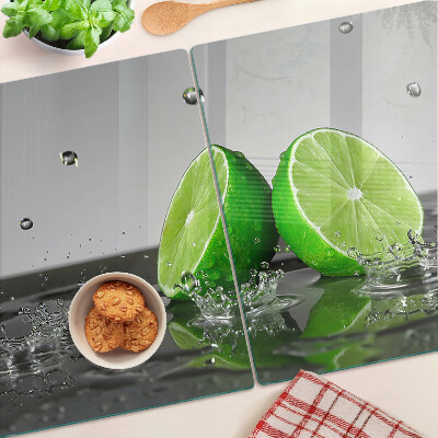 Planche à découper verre Citrons dans l'eau
