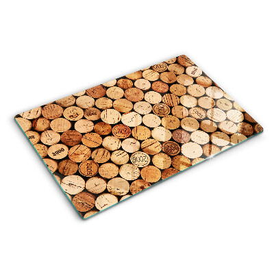 Planche à découper verre Bouchons de vin