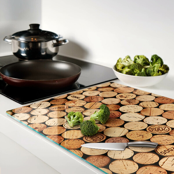 Planche à découper verre Bouchons de vin