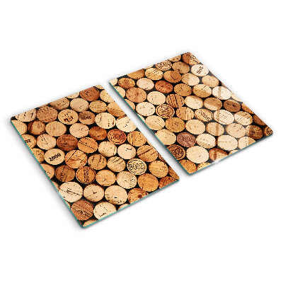 Planche à découper verre Bouchons de vin