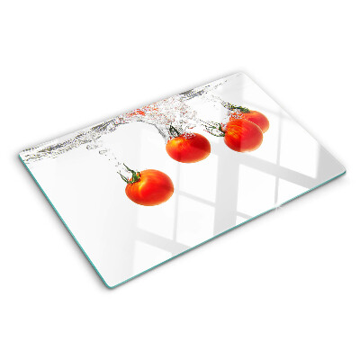 Planche à découper en verre Tomates dans l'eau
