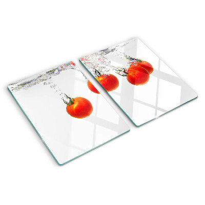 Planche à découper en verre Tomates dans l'eau