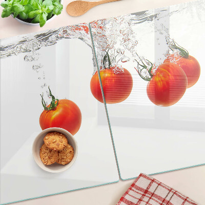 Planche à découper en verre Tomates dans l'eau