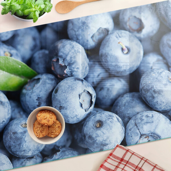 Planche à découper verre Baies avec feuilles