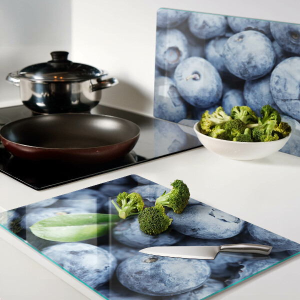 Planche à découper verre Baies avec feuilles