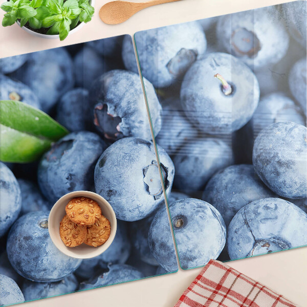 Planche à découper verre Baies avec feuilles