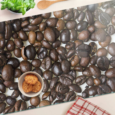Planche à découper en verre Café en grains