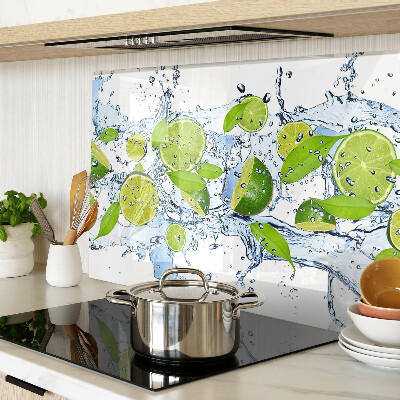 Planche à découper verre Citrons dans l'eau