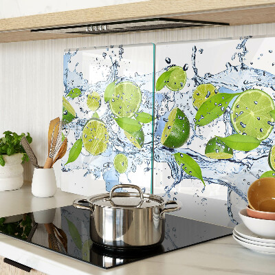 Planche à découper verre Citrons dans l'eau