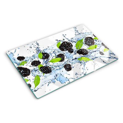 Planche à découper en verre Fruits dans l'eau