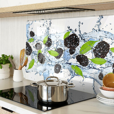 Planche à découper en verre Fruits dans l'eau